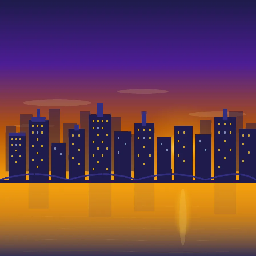 Apollo generated urban skyline